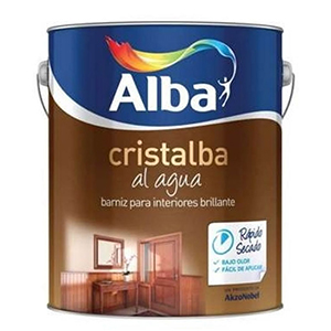 Cristalba Barniz al agua Brillante 4 lts