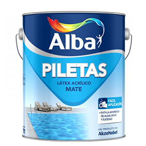 Alba Pintura para Piletas al agua Celeste Profundo 4 lts