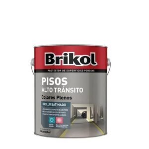 Brikol Esmalte para Pisos Alto Tránsito Gris 4 lts