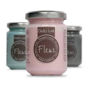 Fleur Chalky Look Pintura Efecto Tiza Azul Copenhage 0,13 lts